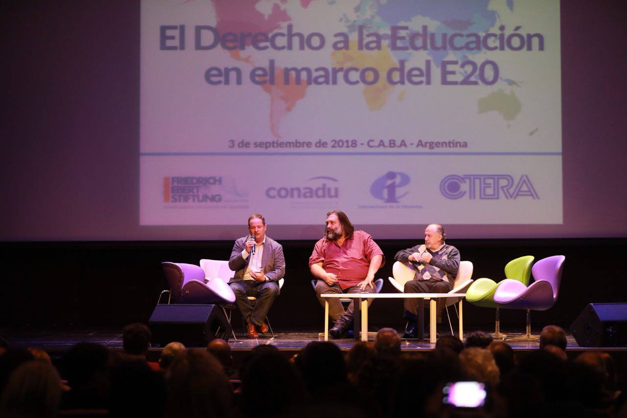 Encuentro de la Internacional de la Educación: "El Derecho a la Educación en el marco del E20"