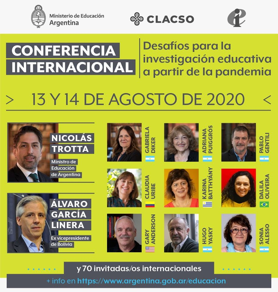 IEAL organiza Conferencia Internacional junto a Ministerio de Educación de Argentina y CLACSO 