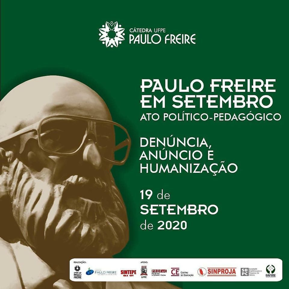 Catedra Paulo Freire de la Universidad Federal de Pernambuco celebró 99 años del maestro brasileño