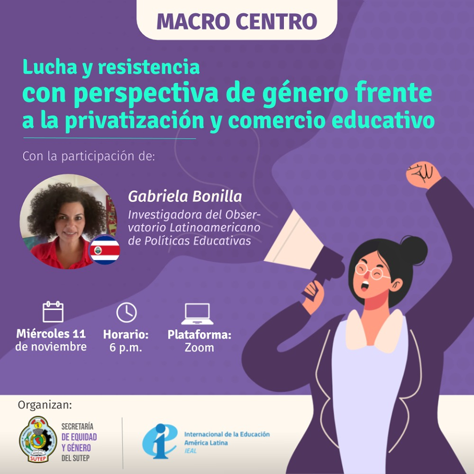 Perú: SUTEP realiza ciclo de videoconferencias sobre lucha y resistencia con perspectiva de género frente a la privatización y el comercio educativo 