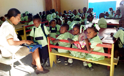 Escuela pública en Haití