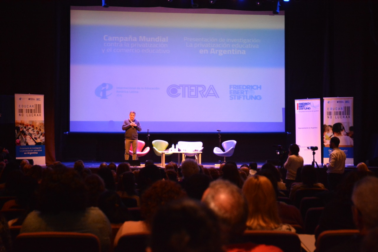 IE y CTERA presentaron investigación sobre privatización educativa en Argentina