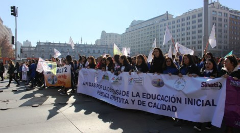 Chile: multitudinaria marcha en defensa de la Educación de Primera Infancia