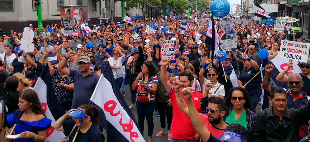 Costa Rica: ANDE realizó huelga regionalizada