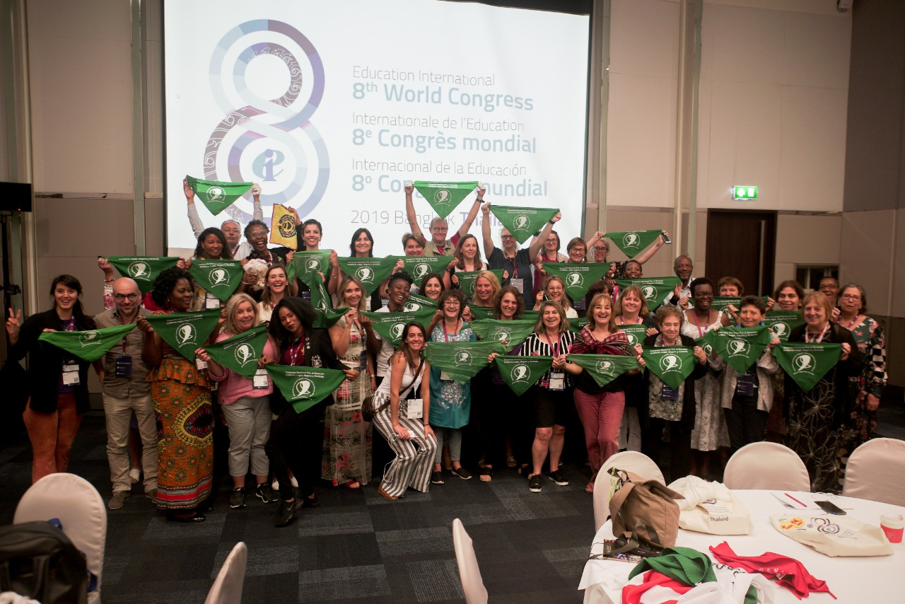 Mujeres de América Latina presentes en 8º Congreso Mundial de la Internacional de la Educación