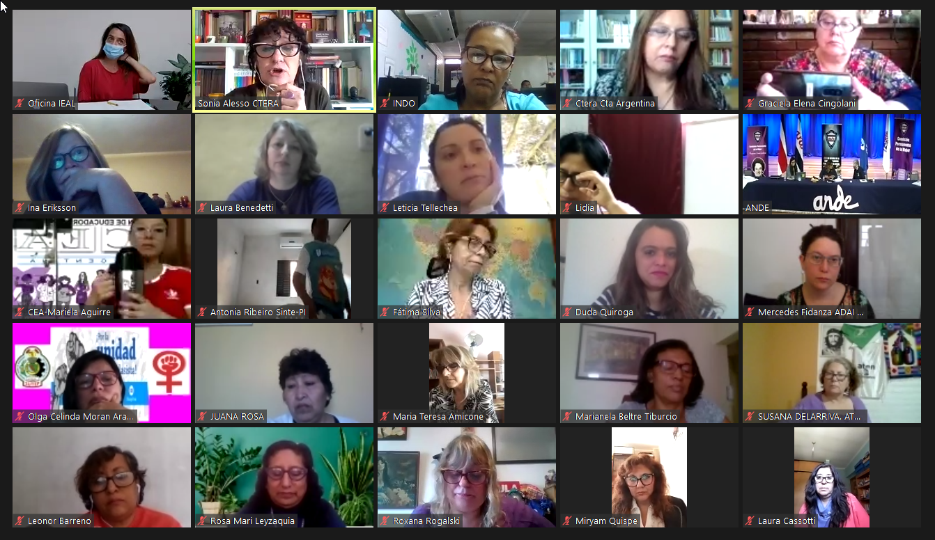 RED de Trabajadoras de la Educación dialoga sobre desafíos laborales y educacionales en el contexto de la pandemia