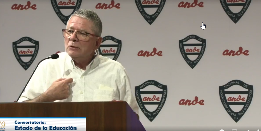 Costa Rica: ANDE realizó conversatorio sobre el estado de la educación