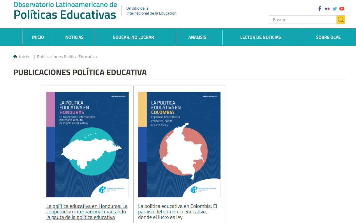 OLPE publica informes sobre política educativa de los países latinoamericanos