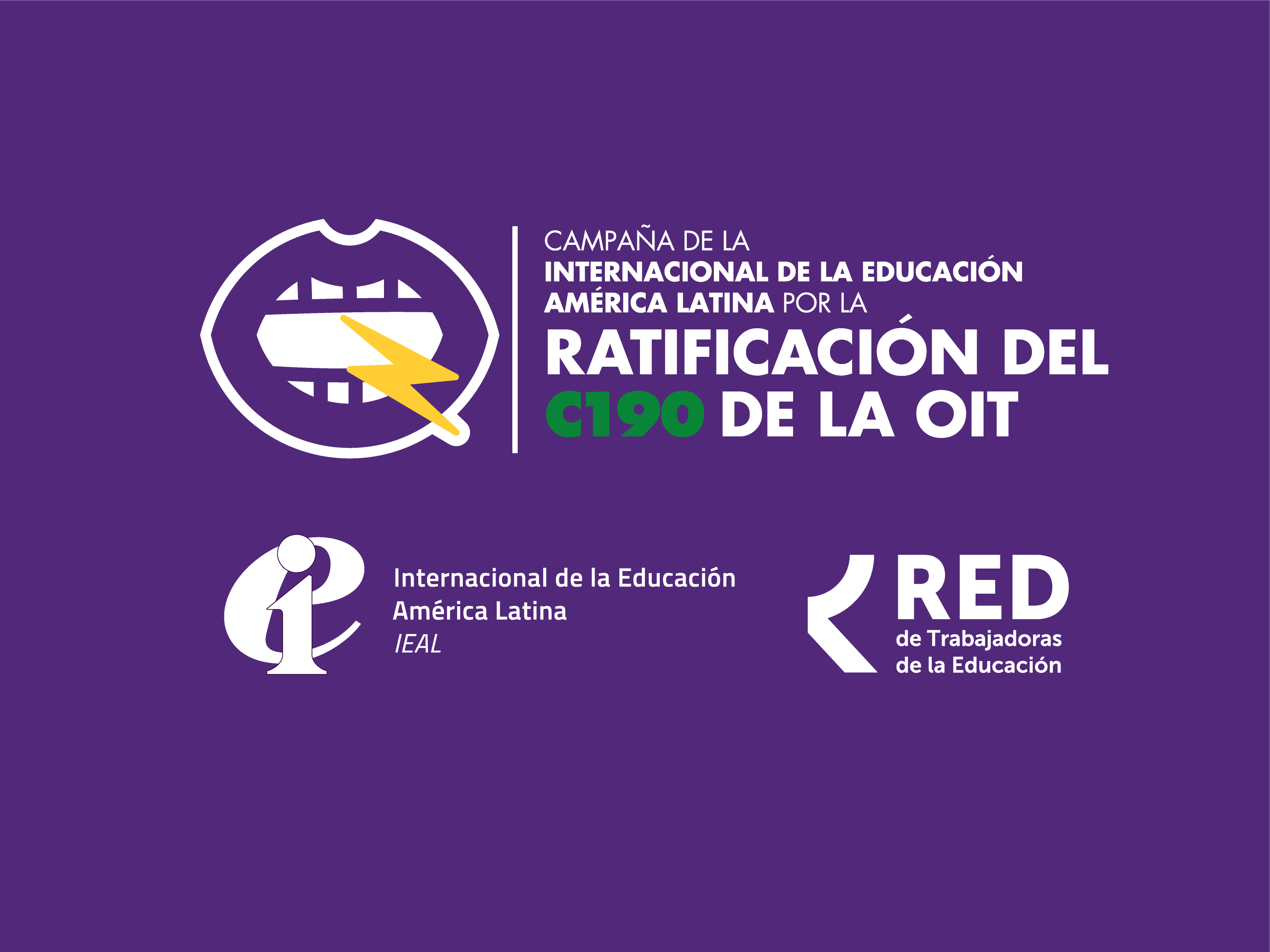 IEAL y la RED de Trabajadoras de la Educación lanzarán campaña por la ratificación del Convenio 190 y la Recomendación 206 de la OIT 