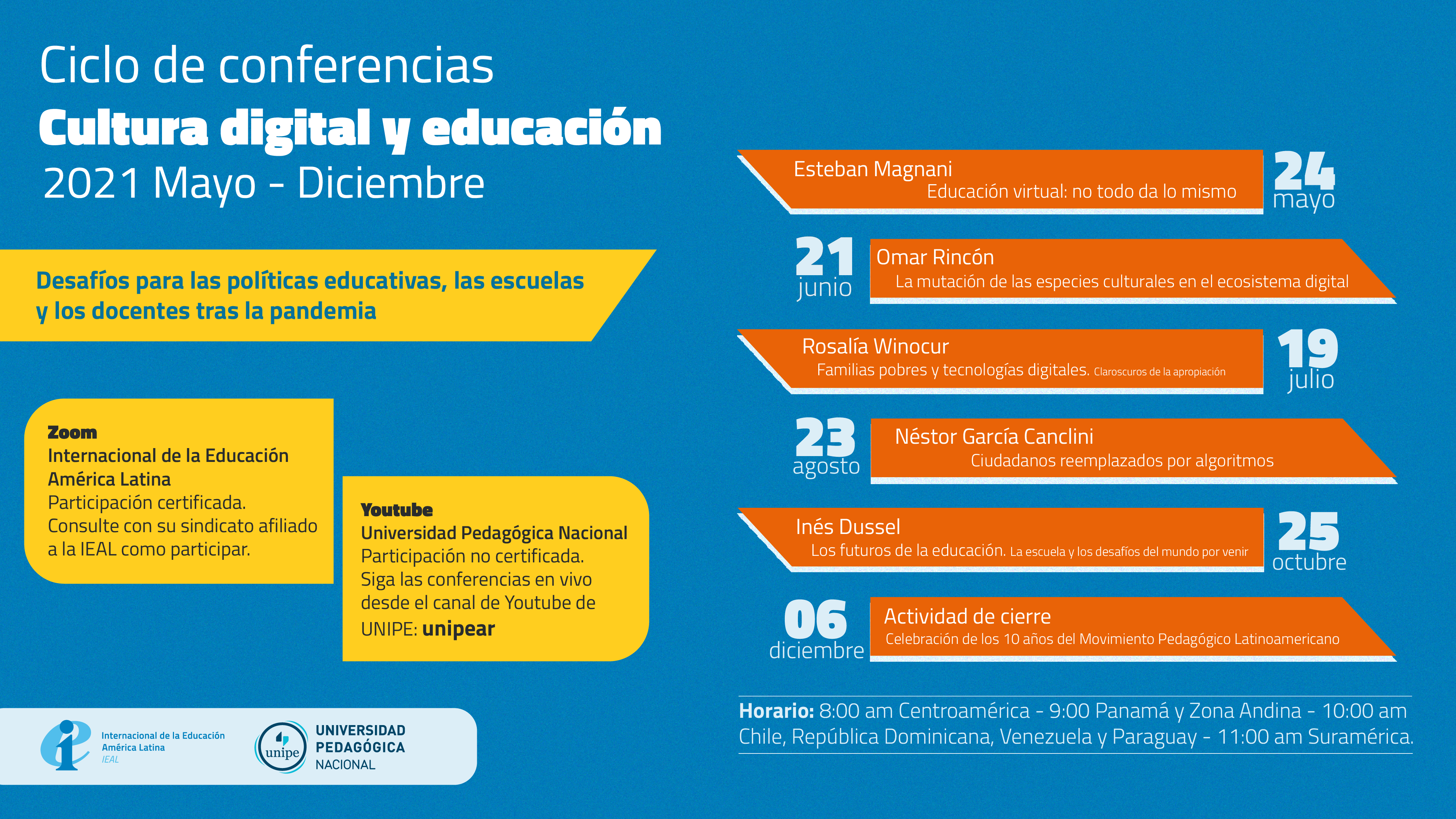 IEAL y Universidad Pedagógica Nacional de Argentina anuncian ciclo de conferencias formativas