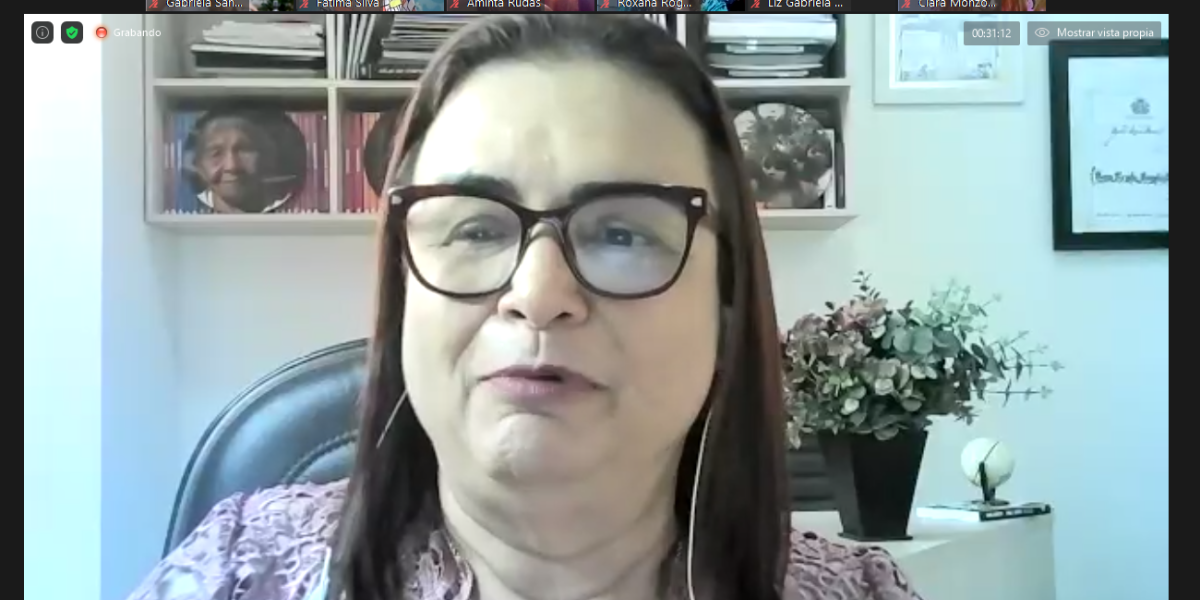 Conferencia virtual "Participación política de las mujeres en los espacios de poder"