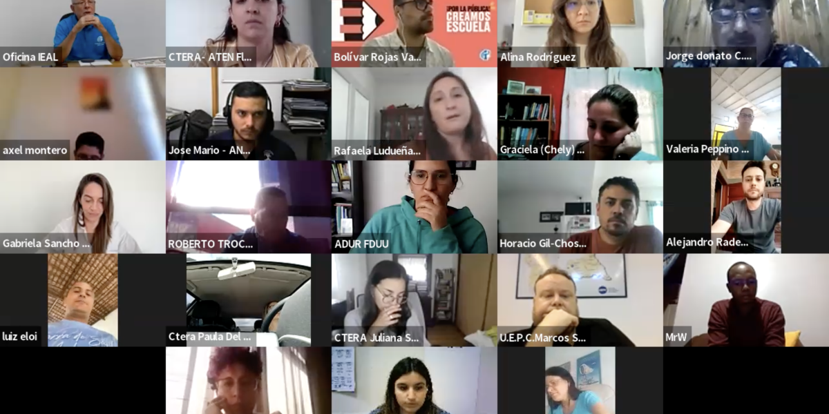 El encuentro de juventud se realizó de manera virtual. 