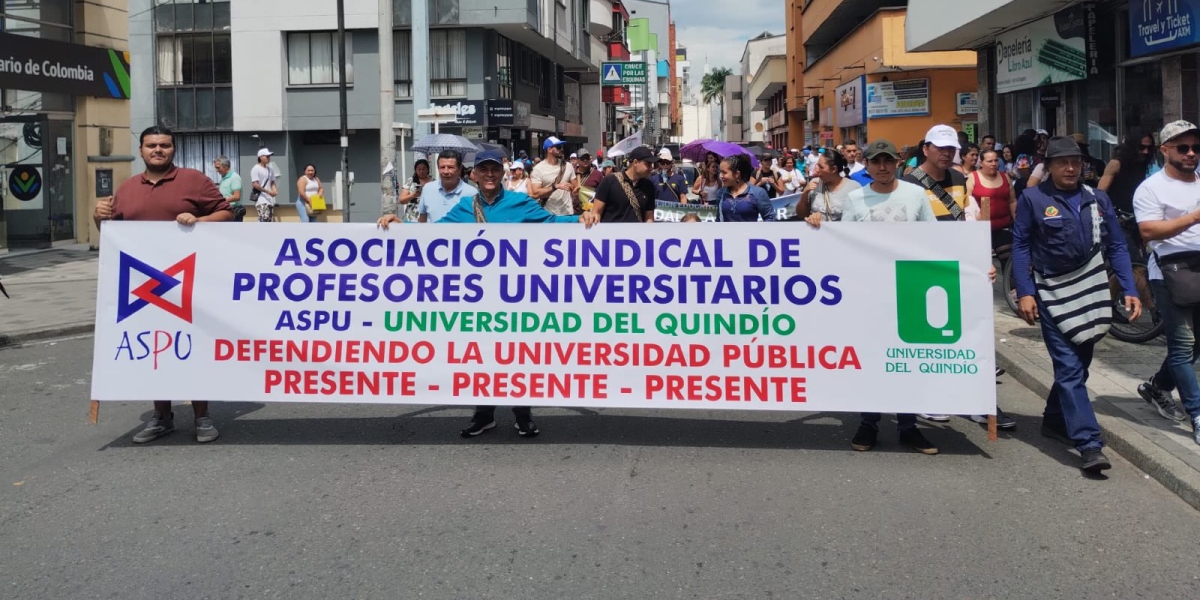 Movilización de ASPU en Bogotá